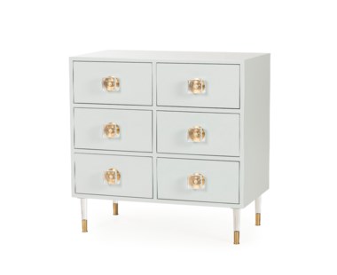 Eloquent Chest - 6 Drawer / Duck Egg Lacquer